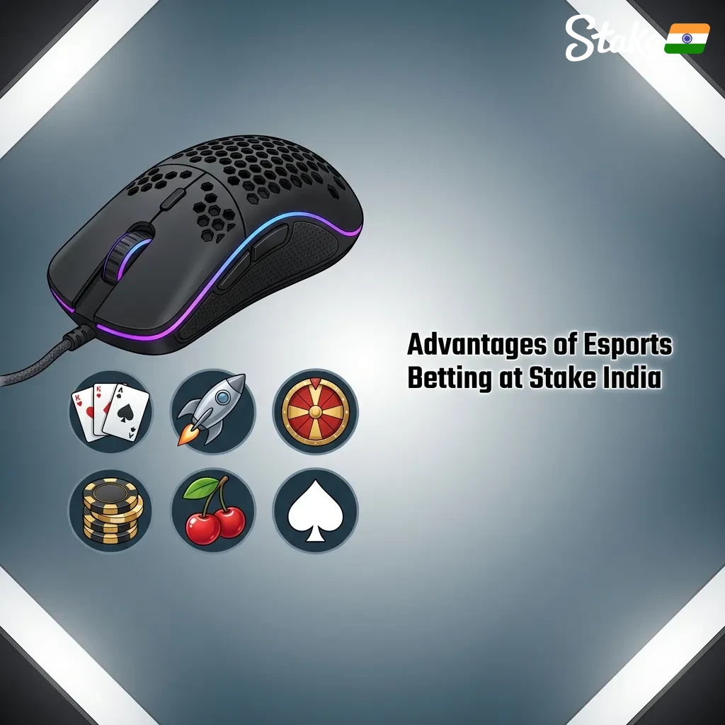 Esports betting platform interface showing competitive odds, payment options, and live streaming features for Indian users