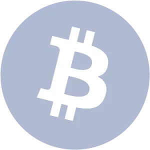 Bitcoin logo.