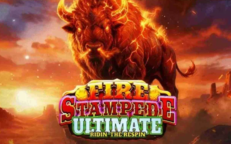 Stake game Fire Stampede Ultimate featuring fiery wild creature rush.